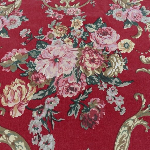 LRL Ralph Lauren Marseilles Red ONE Standard Ruffle Hem Pillowcase Pillow Sham - Picture 2 of 11